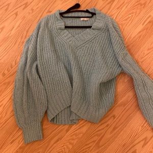 Blue chunky sweater